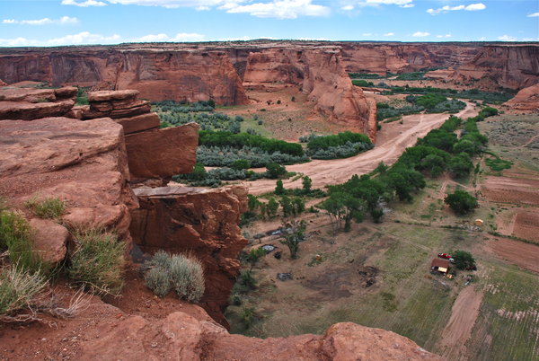 First glimpse of Canyon de Chelly