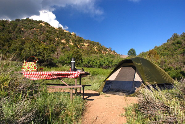 Mesa Verde campsite at Morefield Campground