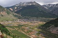Silverton Valley as the sun breaks through the clouds