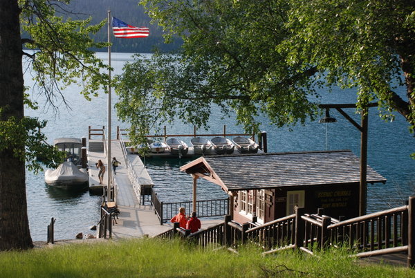 View from Lake McDonald Lodge