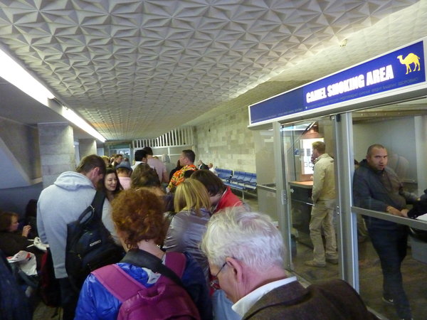 Line to clear Russian Customs
