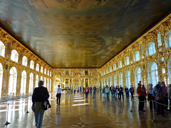 Dave in the Great Hall or Bright Gallery at Catherine Palace
