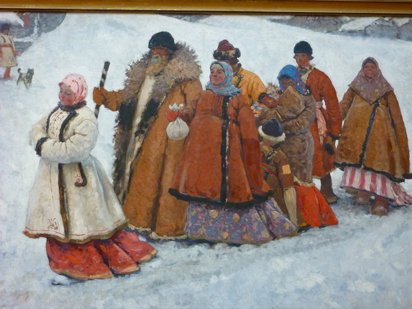 Painting in the Tretyakov Gallery