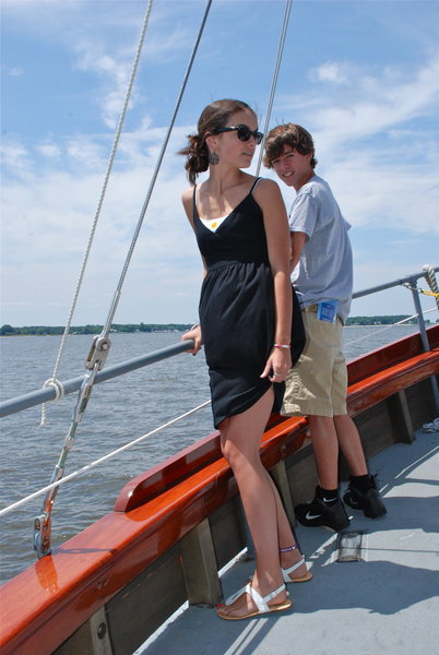 Megan and Sean sail with us 