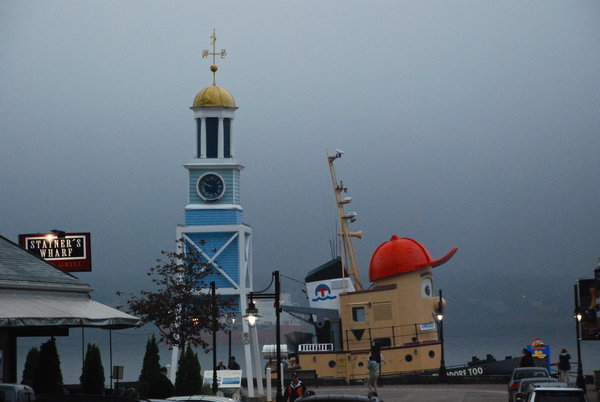 Foggy harbor in Halifax