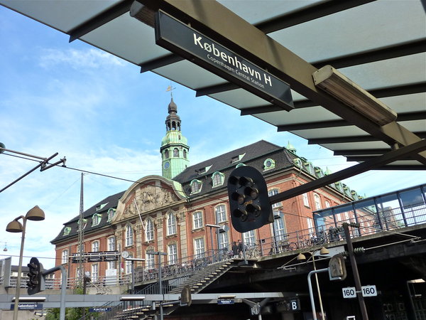 Arrival at Copenhagen train station