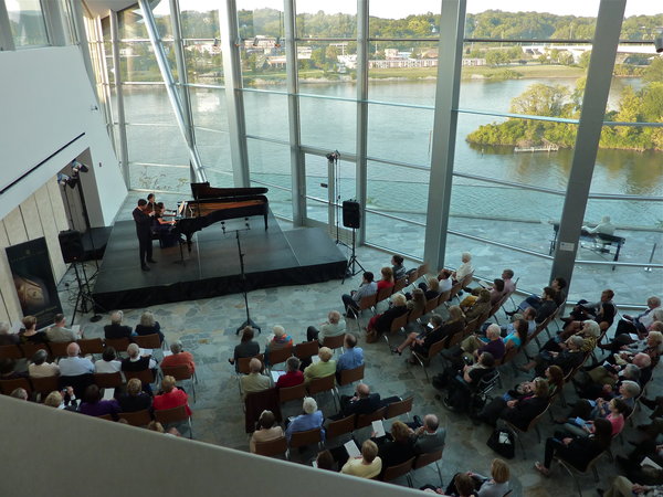 String Theory concert at the Hunter Museum of Art overlooking the Tennessee River