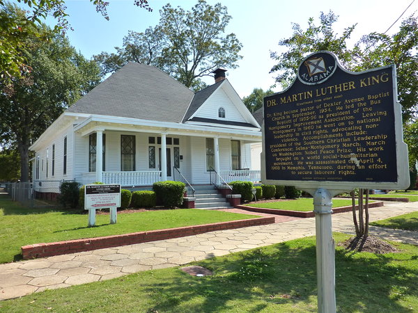 Dexter Parsonage Museum where MLK Jr lived with his wife and infant daughter