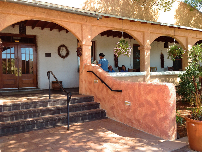 Ojo Caliente's original hotel. The Artesian Restaurant and bar is located in this building.