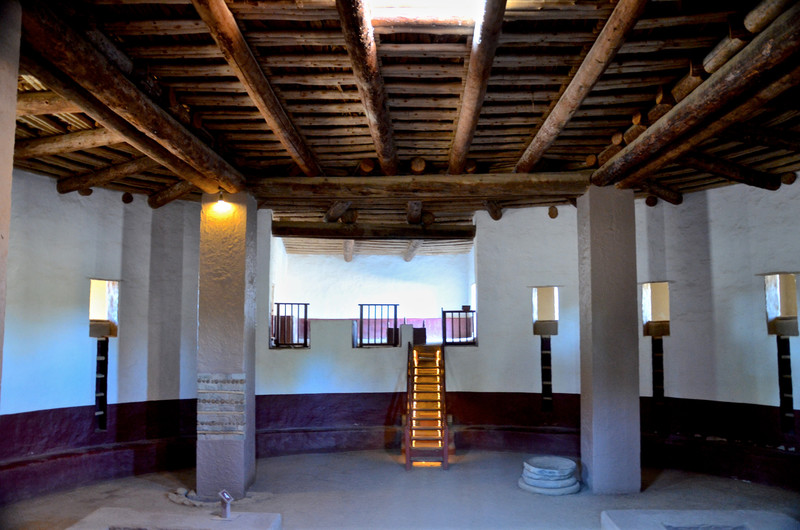 Inside the restored Great Kiva, Aztec Ruins National Monument