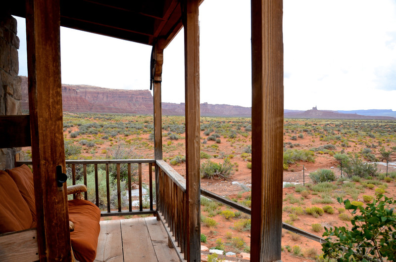 Partial view from Honeymoon Cottage, Valley of the Gods.