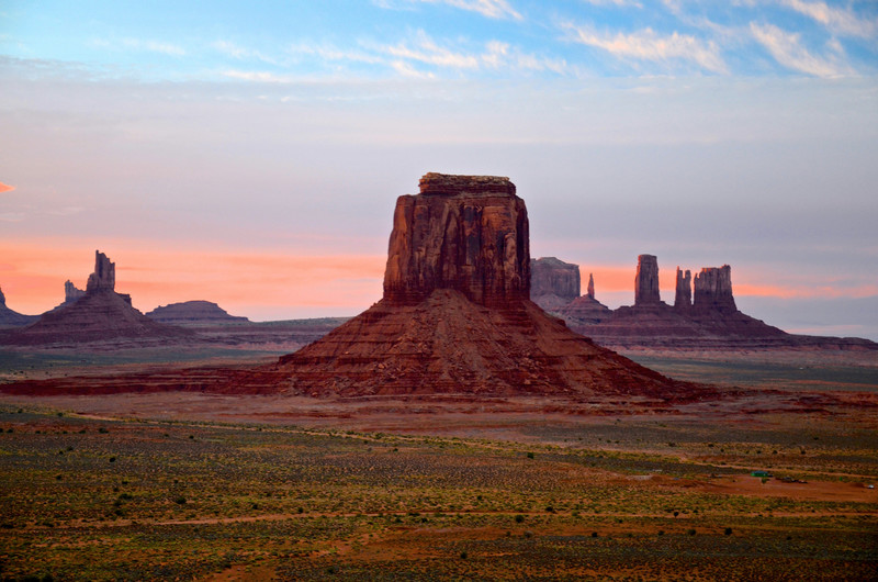 Sunset view from John Ford's Point, Monument Valley.