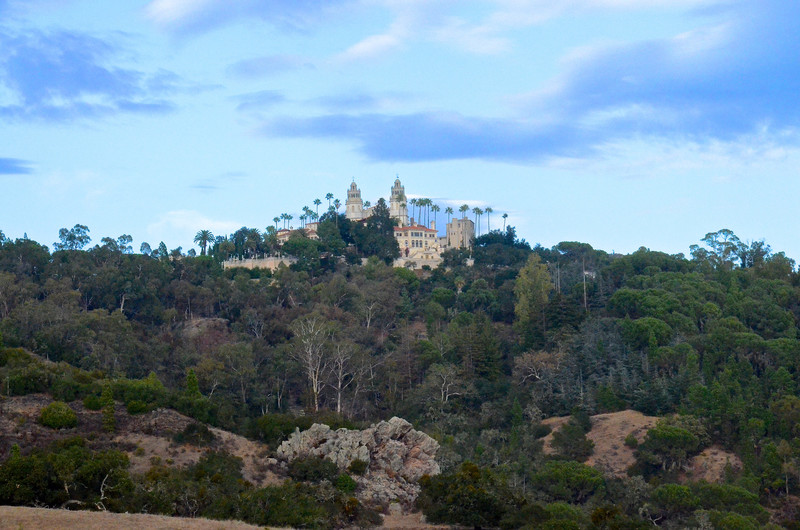 View of Hearst Castle as we approached on the bus.