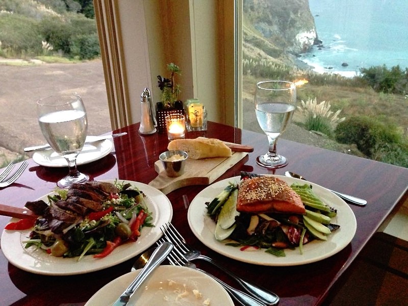Dinner at Lucia's in Big Sur 