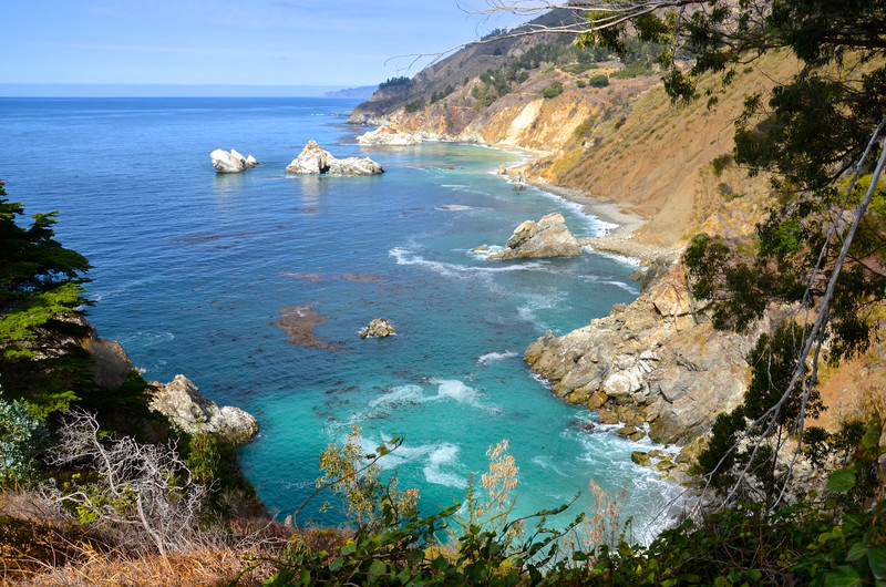 Looking north from Julia Pfeiffer Burns State Park.