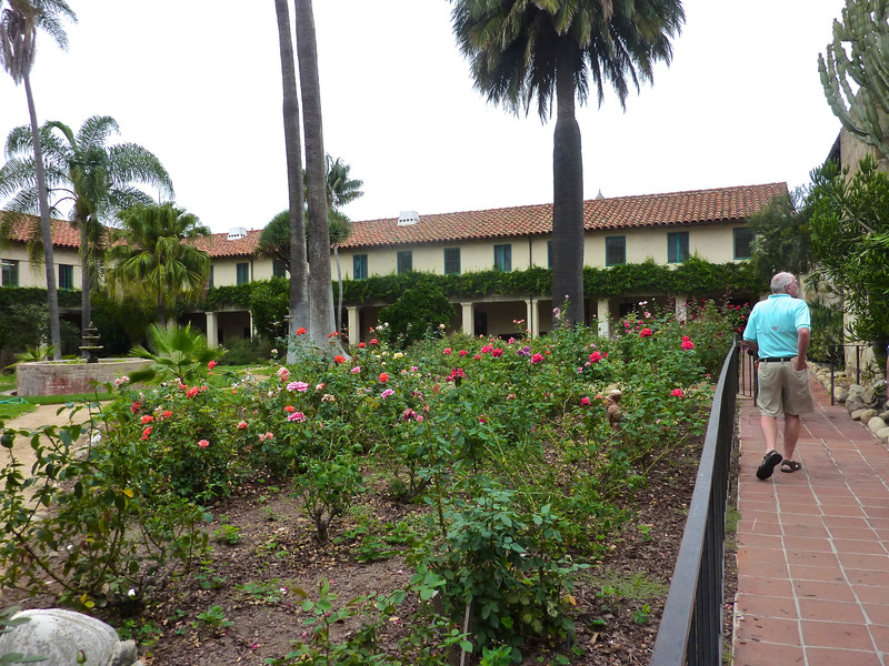 Courtyard of the Santa Barbara Mission.