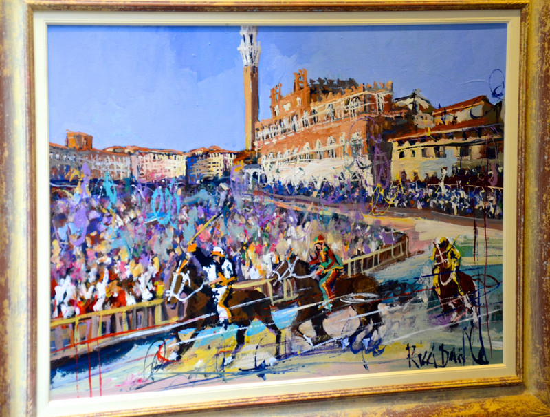 Painting of The Palio, Siena, Italy