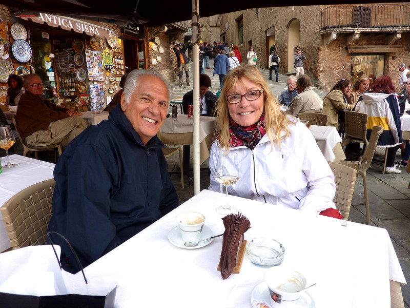Fellow GCT travelers Mary and George in Siena, Italy