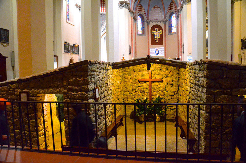 Rivotorto Church, inside Sacre Tugurio Church, Assisi, Italy