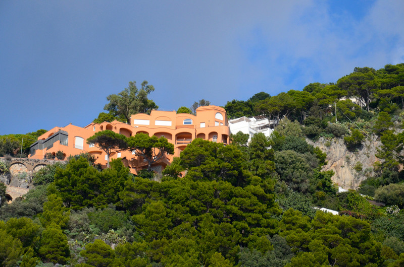 Punta Tragara Hotel, overlooking the Faraglioni rockstacks, Capri, Italy