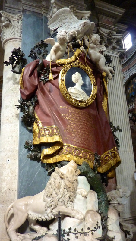 Monument of Maria Flaminia Odescalchi Chigi, at the Santa Maria Popolo del Basilica