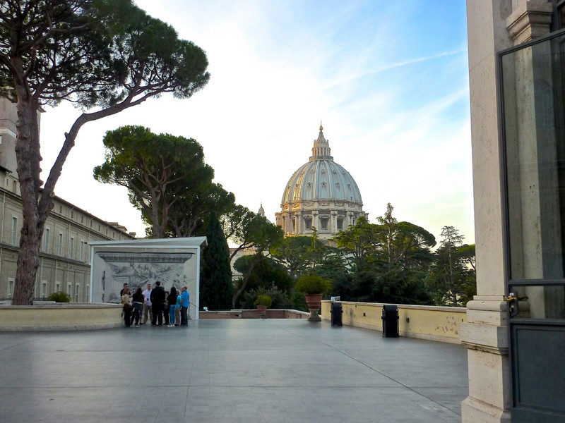 After entering the vast Vatican complex