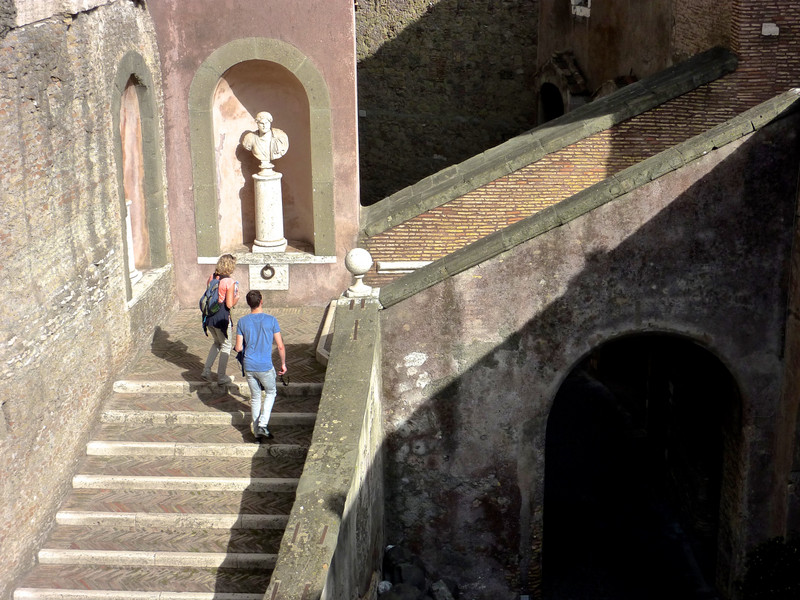 Intricate passageways throughout the Castel Sant’Angelo