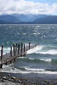 The lake at Bariloche on a windy day