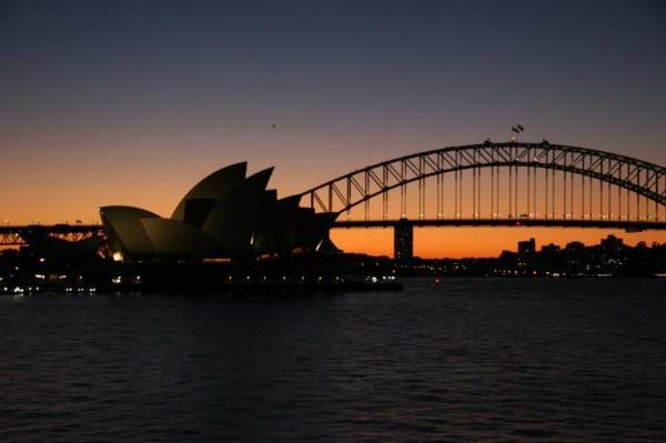 Sunset, Sydney harbour