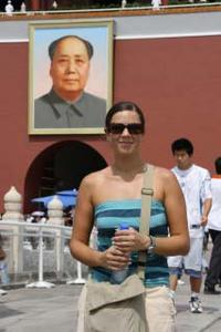 Ruth infront of Forbidden City, Beijing