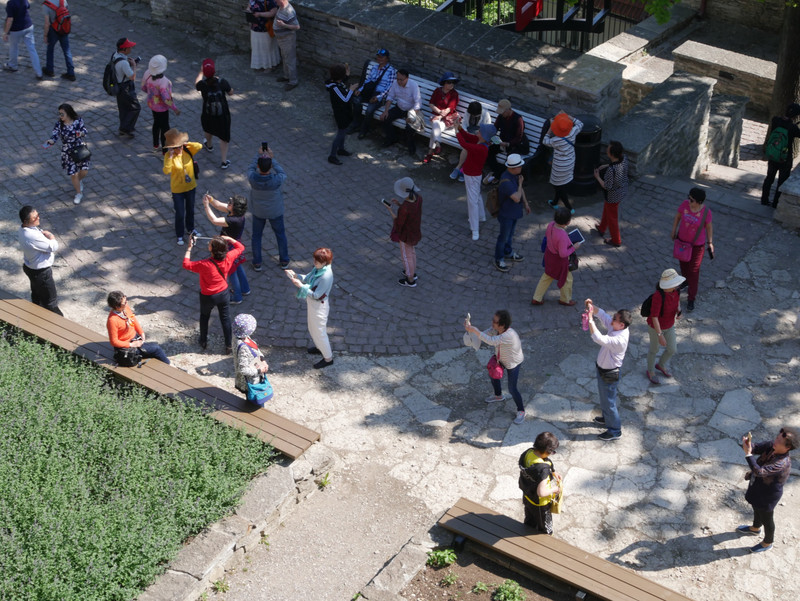 Tourists seen from the Ramparts