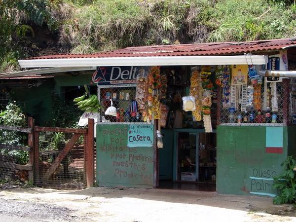 Typical small rural Costa Rican shop