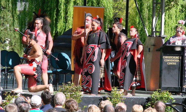 Maori Welcome in Christchirch