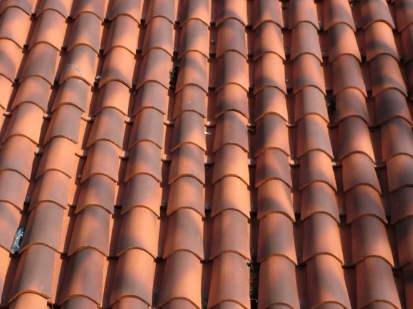 Terracotta tiled roofs