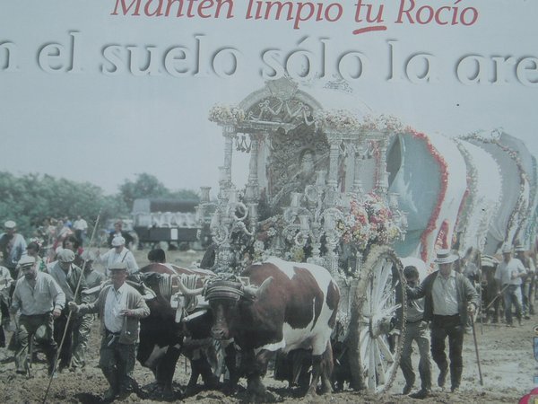 a copy  of a poster from the El Rocio festival 
