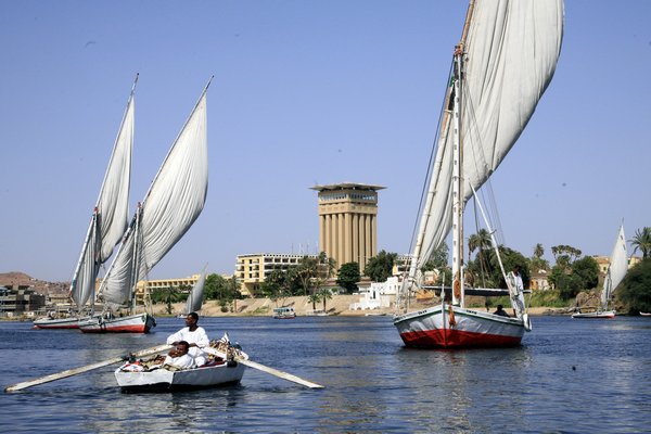 Feluccas on rthe Nile