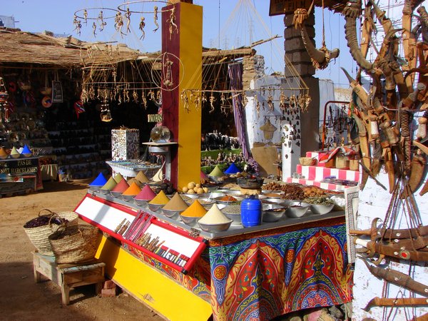 Spices for sale in the Nubian village