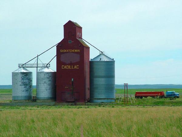 Grain elevator at Cadillac, Saskatchewan