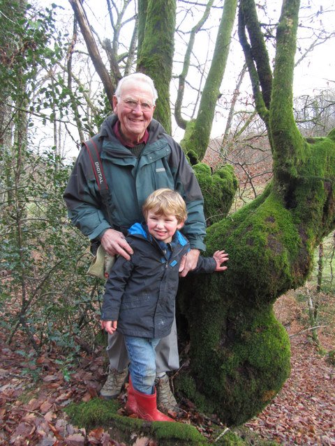 Our Fred with his grandad!