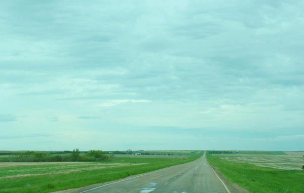 Lonely Saskatchewan road