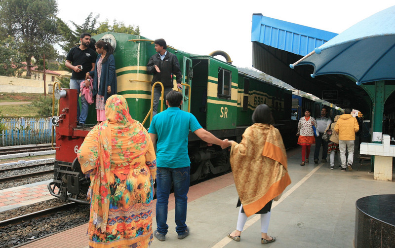 The Nilgiri Blue Mountain train to Ooty