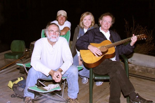 Keith, myself, Gloria, & Wood on the dock for our last night.