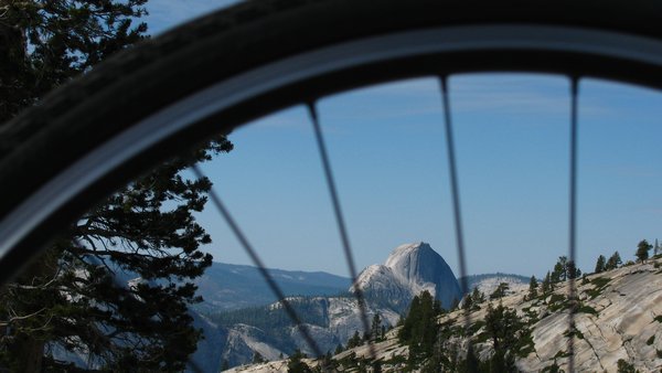 Half Dome with bike
