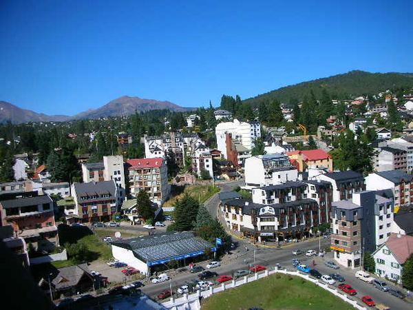 view of bariloche from hostel 1004