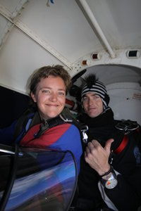 lake wanaka skydiving - in the plane
