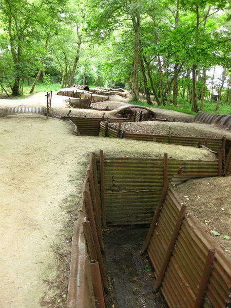Restored trenches on Hill 62