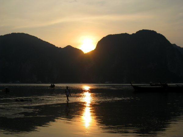 Sunset from Hin Khom Beach
