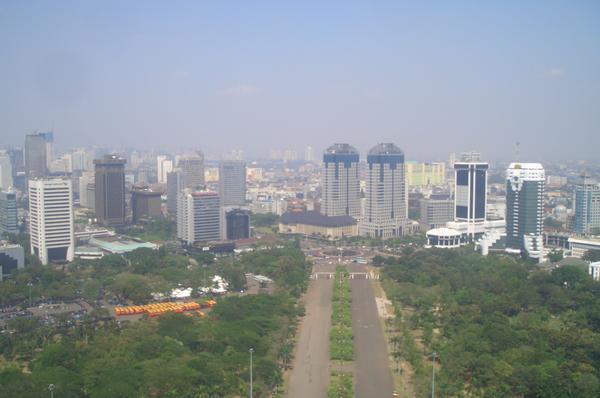 view from the observation deck of the monas