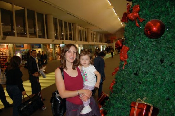 Christmas in Sao Paulo's airport