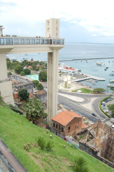 Elevator up to the older part of Salvador
